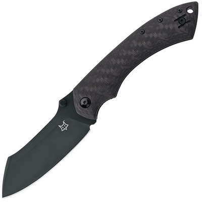 FOX Knives FX-534 CF Kmaxrom Pelican zsebkés 9 cm, fekete, szénszálas