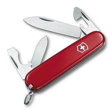 Victorinox 0.2503 Recruit Red multifunkčný nôž 84 mm, červená, 10 funkcií