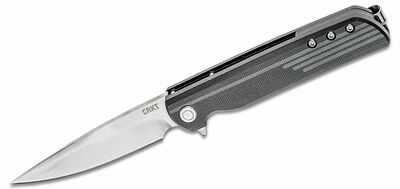 CRKT CR-3801 LCK + FEKETE zsebkés rásegítéssel 8,4 cm, fekete, GRN