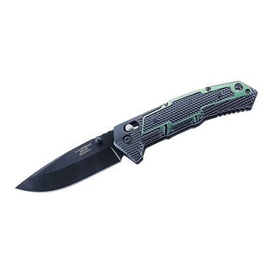 Herbertz 597013 jednoručný vreckový nôž 9,4cm Axis Lock, hliník, čierno-zelená