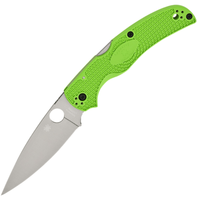 Spyderco C244PGR Native Chief Salt Green Könnyű zsebkés 10.3cm, szatén, neonzöld, francia