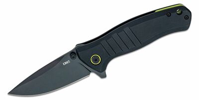 CRKT CR-6295 Dextro Black vreckový nôž 8 cm, celočierny, hliník