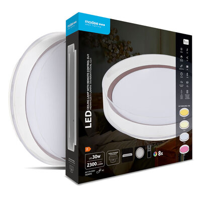 Modee kerek LED mennyezeti lámpa CLI1 30W 3CCT+RGB 2300lm, vezérlővel (ML-CLI1)