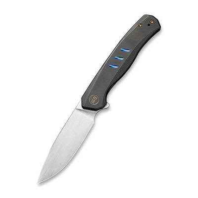 We Knife WE20015-1 Seer zsebkés 8,8 cm, fekete, titán, kék, limitált kiadás