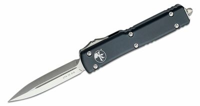 Microtech 147-4 UTX-70 Satin Standard automatický nůž 6,1 cm, černá, hliník