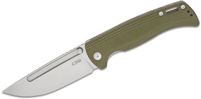 CJRB J1932-GN RESOURCE vreckový nôž 10,6 cm, Stonewash, zelená, G10