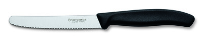Victorinox 6.7833 nôž na paradajky a salámu 11 cm, čierna