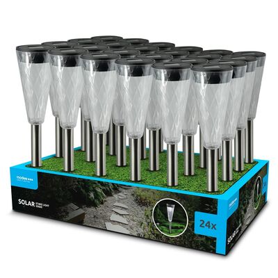 Modee záhradná solárna LED lampa GS020 35 cm, HB 40 mAh 24ks (ML-GS020)