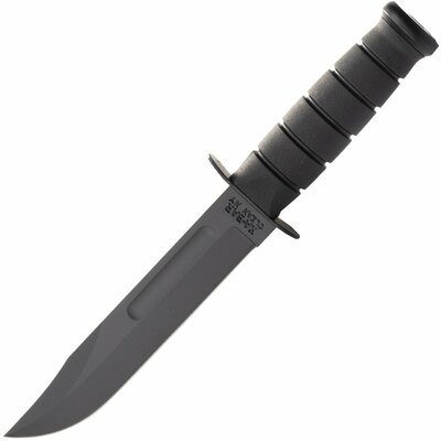 KB-1211 KA-BAR Black Fixed Blade Utility Knife Leather Sheath, str edge