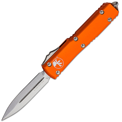 Microtech 122-10OR Ultratech Orange Standard automata kés 8,8 cm, Stonewash, narancs, alumínium