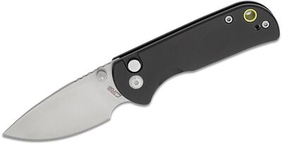 CJRB J1934-BK Mica Black vreckový nôž 6cm, Sand Polished, čierna, hliník