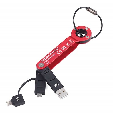 CBL01/RD Troika WALKER RED - USB kľúčenka, červená 