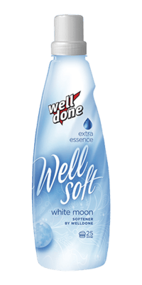 Well Done WellSoft White Moon avivážny koncentrát 1 L - jemná čistá vôňa