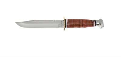 KA-BAR KB-1235 Marine Hunter lovecký nůž 15,1 cm, kůže, kožené pouzdro