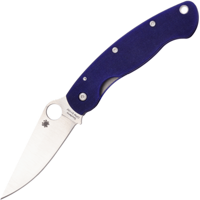 Spyderco C36GPDBL Military Model Blurple taktický vreckový nôž 10,2 cm, Satin, modro-fialová, G10