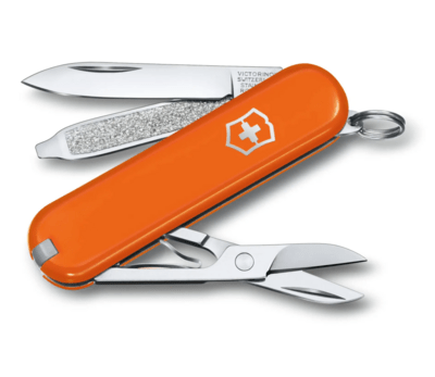 Victorinox 0.6223.83B1 Classic SD Colors Mango Tango multifunkční nůž, oranžová, 7funkcí, blistr