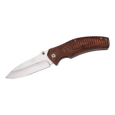Herbertz 209912 vreckový nôž 8,7 cm, drevo Pakka