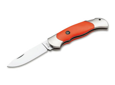 Böker Manufaktur Solingen 113027 Optima Night Hunter lovecký nôž 9 cm, oranžová, plast