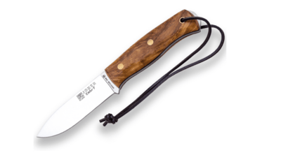 JOKER CO123-P Ember vonkajší nôž 10,5 cm, olivové drevo, kožené puzdro, kresadlo