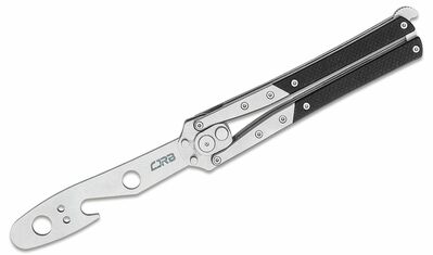 CJRB J1908-BK Kinetic-flip multifunkční nůž 9,9 cm, Stonewash, černá, ocel + G10