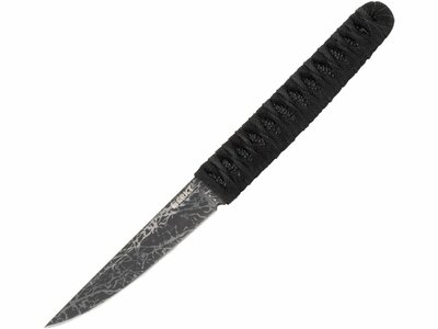 CRKT CR-2367 OBAKE™ BLACK každodenný nôž 9 cm, koža raje, nylonové vlákna, puzdro zytel, šnúrka