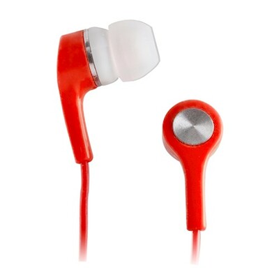 SETTY štuplová stereo sluchátka do uší 1m červená GSM022104