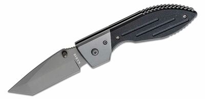 KA-BAR KB-3074 WARTHOG TANTO zsebkés 7,9 cm, teflon, fekete, G10, acél