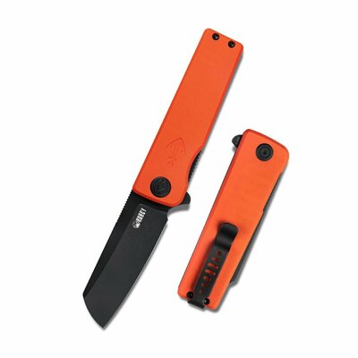 Kubey KU317F Sailor Red Black kapesní nůž 7,9 cm, černá, oranžová, G10, spona