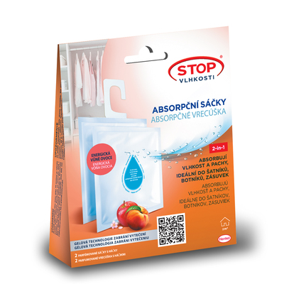 2104817 Ceresit STOP MOISTURE nedvszívó zacskók, energ. gyümölcs, 2x50g