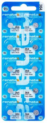 Renata 364 knoflíková baterie 1,55V 6,8x2x2mm 10ks 4068