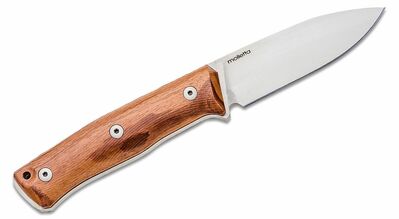B35 ST LionSteel Fixed Blade SLEIPNER satin Santos wood handle, kožený sheath