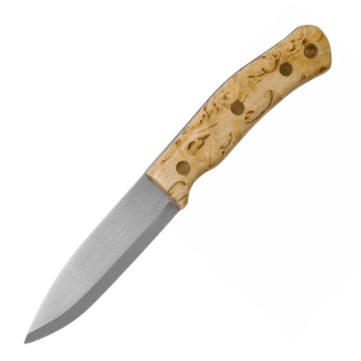 Casstrom CASS-13104 No.10 SFK nůž do přírody 10 cm, Slepiner, dřevo kadeřavé břízy, kožené pouzdro