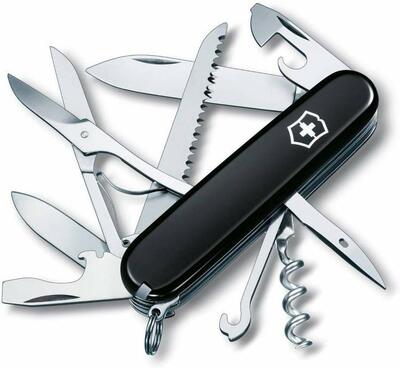 Victorinox 1.3713.3B1 Huntsman multifunkciós kés 91 mm, fekete színű, 15 funkciós, buborékfólia