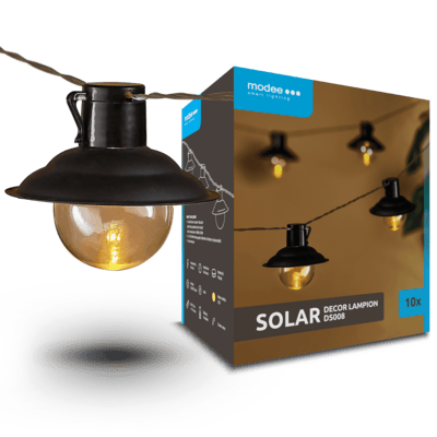 Modee záhradná solárna LED lampa - lampáš DS008 4,7m AA 10ks (ML-DS008)