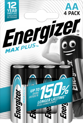 Energizer Max Plus AA alkalické baterie 4 ks E303321800