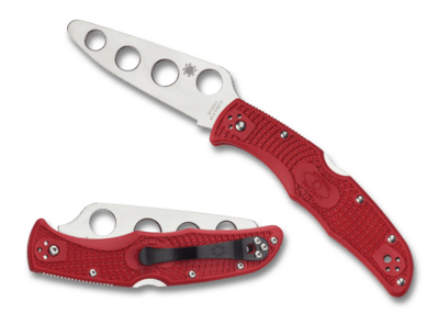 Spyderco C10TR Endura 4 Trainer tréningový nôž 9,1 cm, červená, FRN