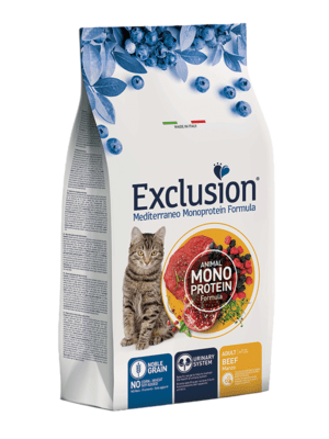 EXCLUSION NGCAB12 ADULT CAT granule pre mačky - hovädzie, 12kg