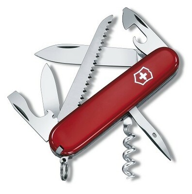 Victorinox 1.3613.B1 Camper multifunkční nůž 91 mm, červená, 13 funkcí, blistr