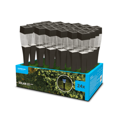 Modee záhradná solárna LED lampa GS011 38 cm HB40 40 mAh 24ks (ML-GS011)