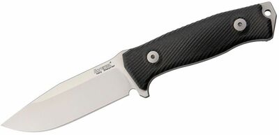 LionSteel M5 G10 kültéri kés 11,5 cm, szatén, fekete, G10, Cordura hüvely