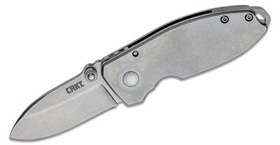 CRKT CR-2490 SQUID™ SILVER vreckový nôž 5,4 cm, celooceľový