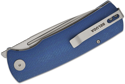 PFP01BMWW Petrified Fish PFP01
Beluga Stonewash K110 Blue Micarta