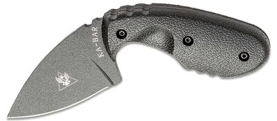  KA-BAR KB-1493TDI INVESTIGATOR taktický nôž 6,8 cm, celočierna, Zytel, puzdro Kydex