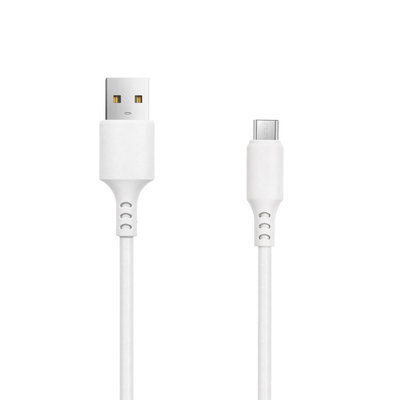 SETTY USB - microUSB kabel 1,0 m 3A bílá (GSM106096)