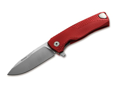 LionSteel 01LS141 ROK Red vreckový nôž 8,6 cm Satin, červená, hliník