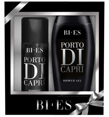 BI-ES PORTO DI CAPRI ajándékszett férfiaknak - dezodor 150 ml + tusfürdő 250 ml