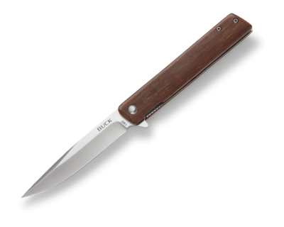 Buck BU-0256BRS Decatur Wood kapesní nůž 8,9 cm, Satin, dřevo Guibourtia