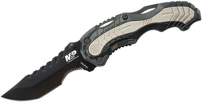 Smith and Wesson SWMP6BS M&P MAGIC zsebkés rásegítővel 8,6 cm, fekete-szürke, alumínium, gumi