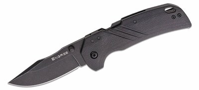 Cold Steel FL-30DPLC-10B 3" ENGAGE Clip Point vreckový nôž 7,6 cm, celočierna, G10
