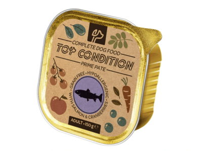 Top Condition Dog Prime Salmon & Blueberry mäsové paté pre dospelé psy losos/čučoriedky 150g